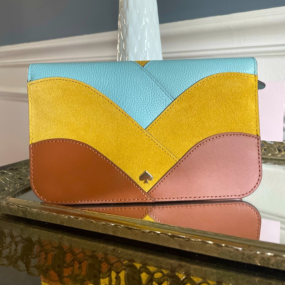 Kate Spade Nadine Patchwork Medium Clutch Wallet - Picture 1 of 7